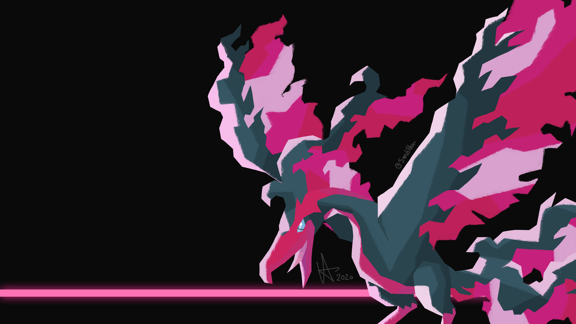 Galarian Moltres PC Wallpaper By Santithur On DeviantArt galarian-moltres-pc-wallpaper-by-santithur-on-deviantart