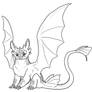 FREE Toothless Lineart