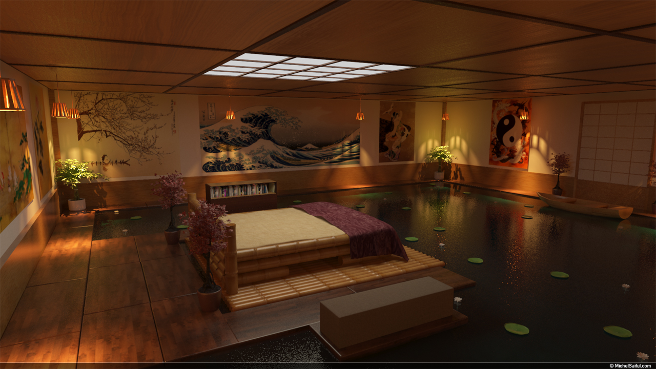 Japanese swimming room