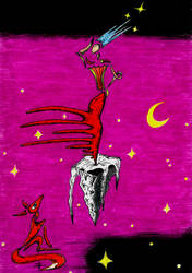 Night Fox (Triptych) I