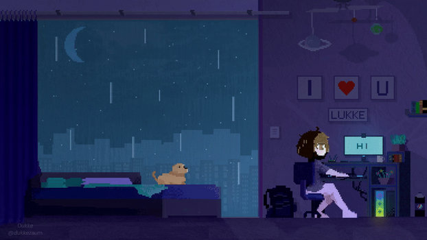 Pixel art - Lofi girl