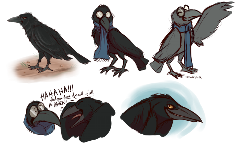 Some Raven Doodles