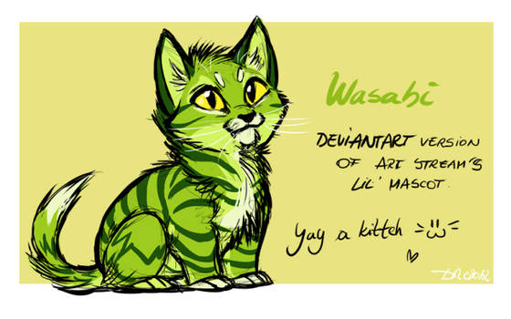 Wasabi the lil' kitten!