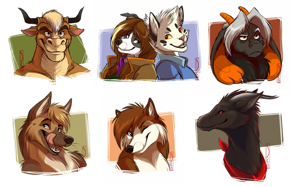 Co-Headshot Sketch Commission: Batch #1