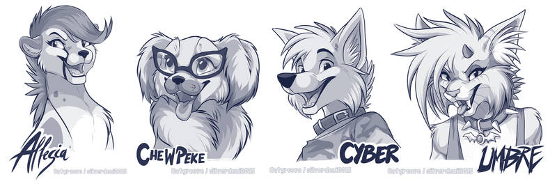 'Twitter' headshot sketches Part 5