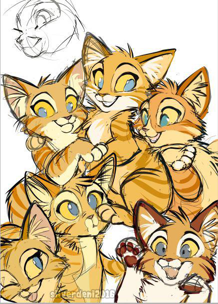 Kitty pile WIP