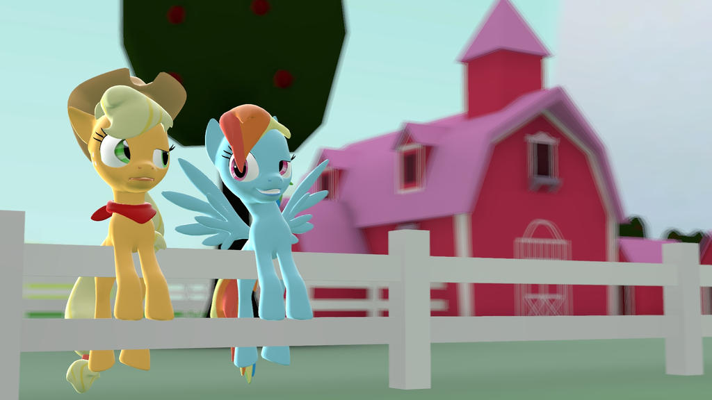 Aj Rd Mlp RD and AJ face's on the farm by Elythespidermare on DeviantArt