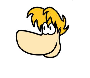 Rayman face 1/2 by Raymannerd on DeviantArt