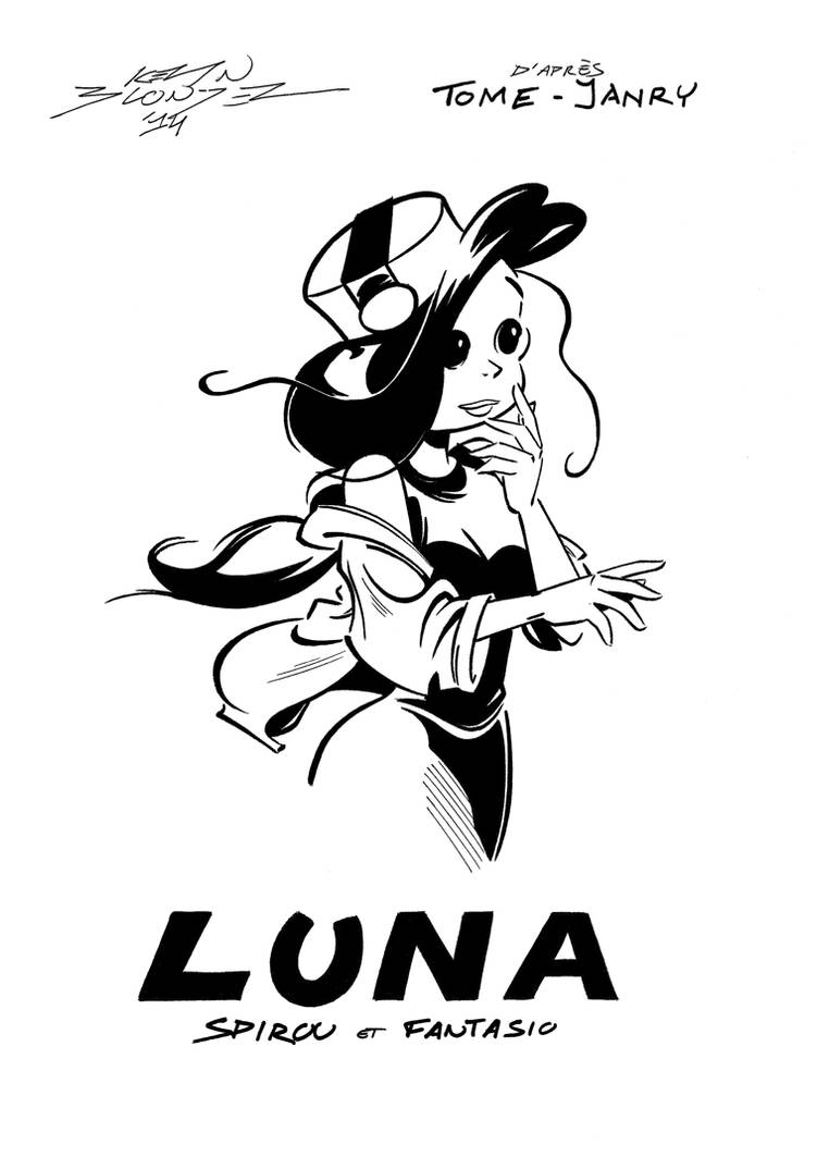 Luna - Ink by classicgamer76 on DeviantArt