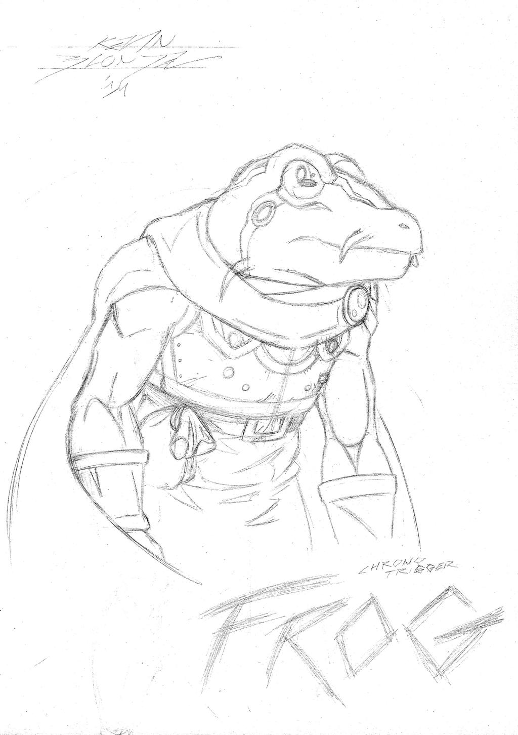 Frog - Pencil by classicgamer76