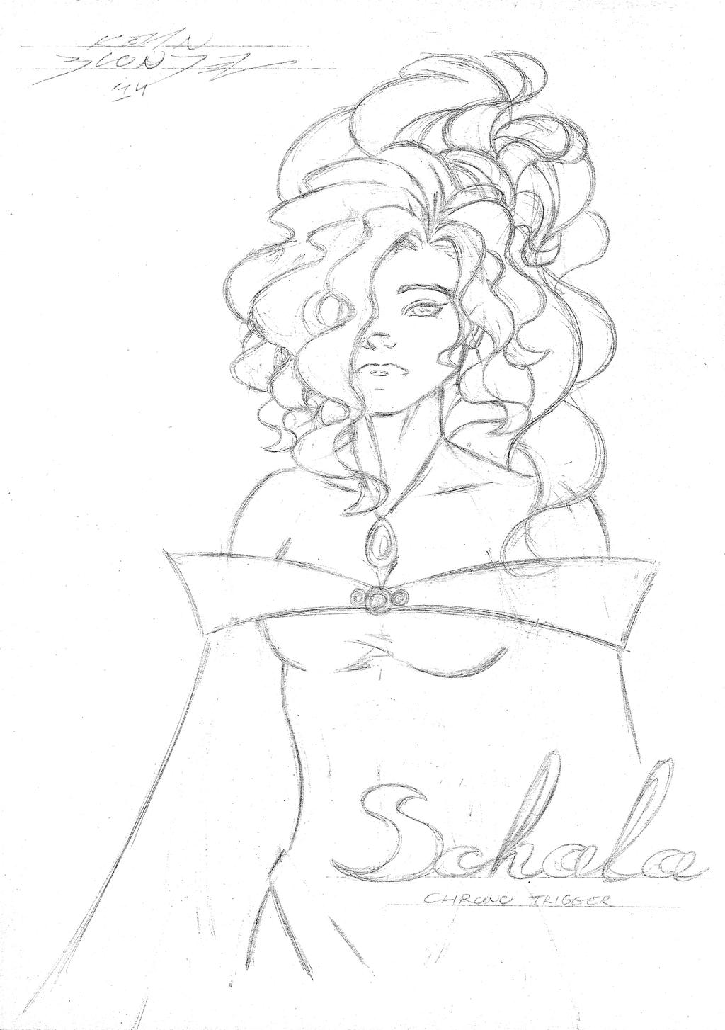 Schala - Pencil by classicgamer76