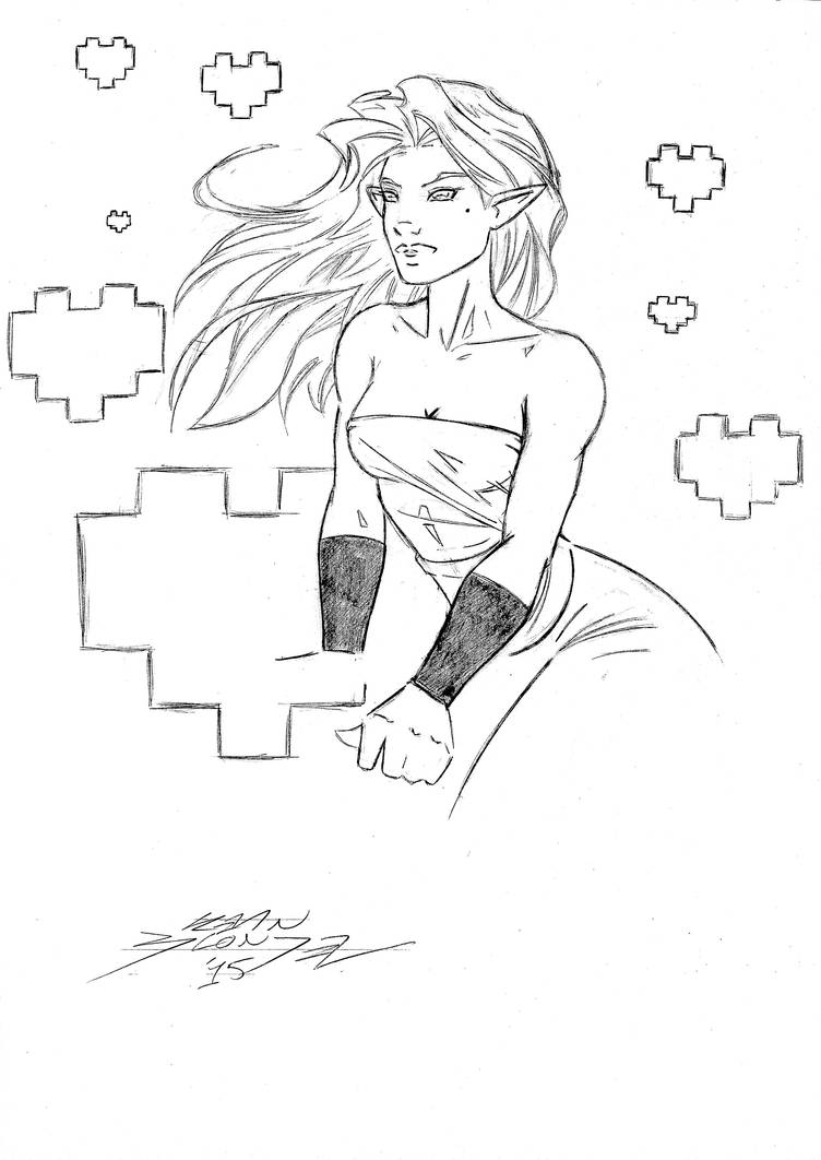 Valentine's Day 2015 - Healing Lady by classicgamer76