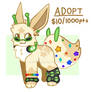 HOLD || $10/1000pts Shiny eevee espeon fan adopt!