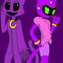 Catnap x Popstar Purple Cat (OC) (remake)