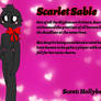 Nightmare Critters OC: Scarlet Sable