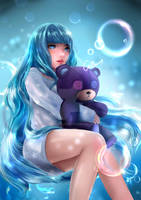 Anavel and Mr Bear