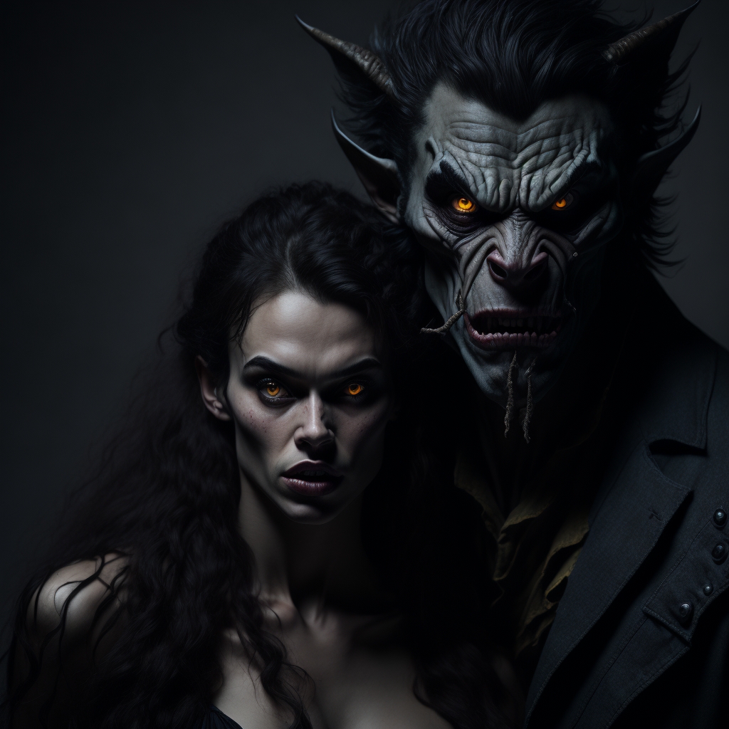 Dimtonic A Demonic Couple by CaptGage on DeviantArt