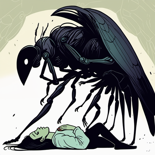 Insectoid Deviantart Insectoid and Fainted Woman by CaptGage on DeviantArt
