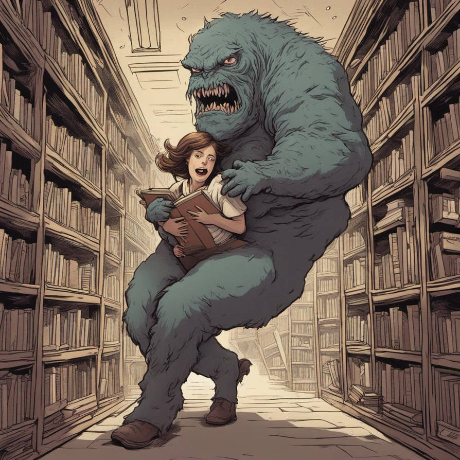 Library. Return Monster A Librarian Kidnapped by a Monster by CaptGage on DeviantArt