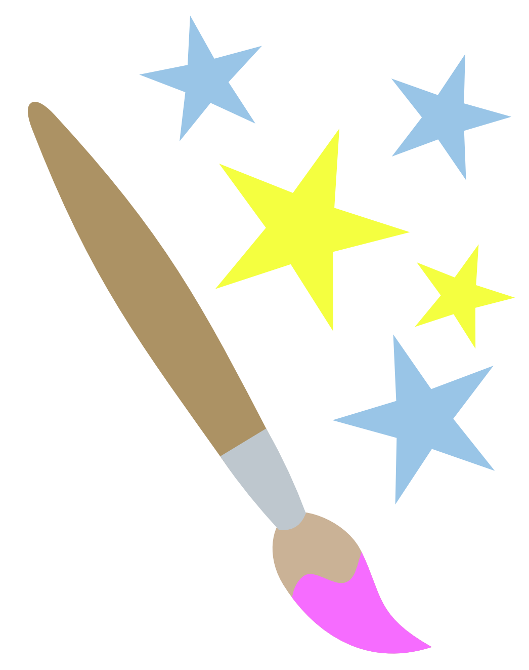 Paintbrush and stars cutie mark request