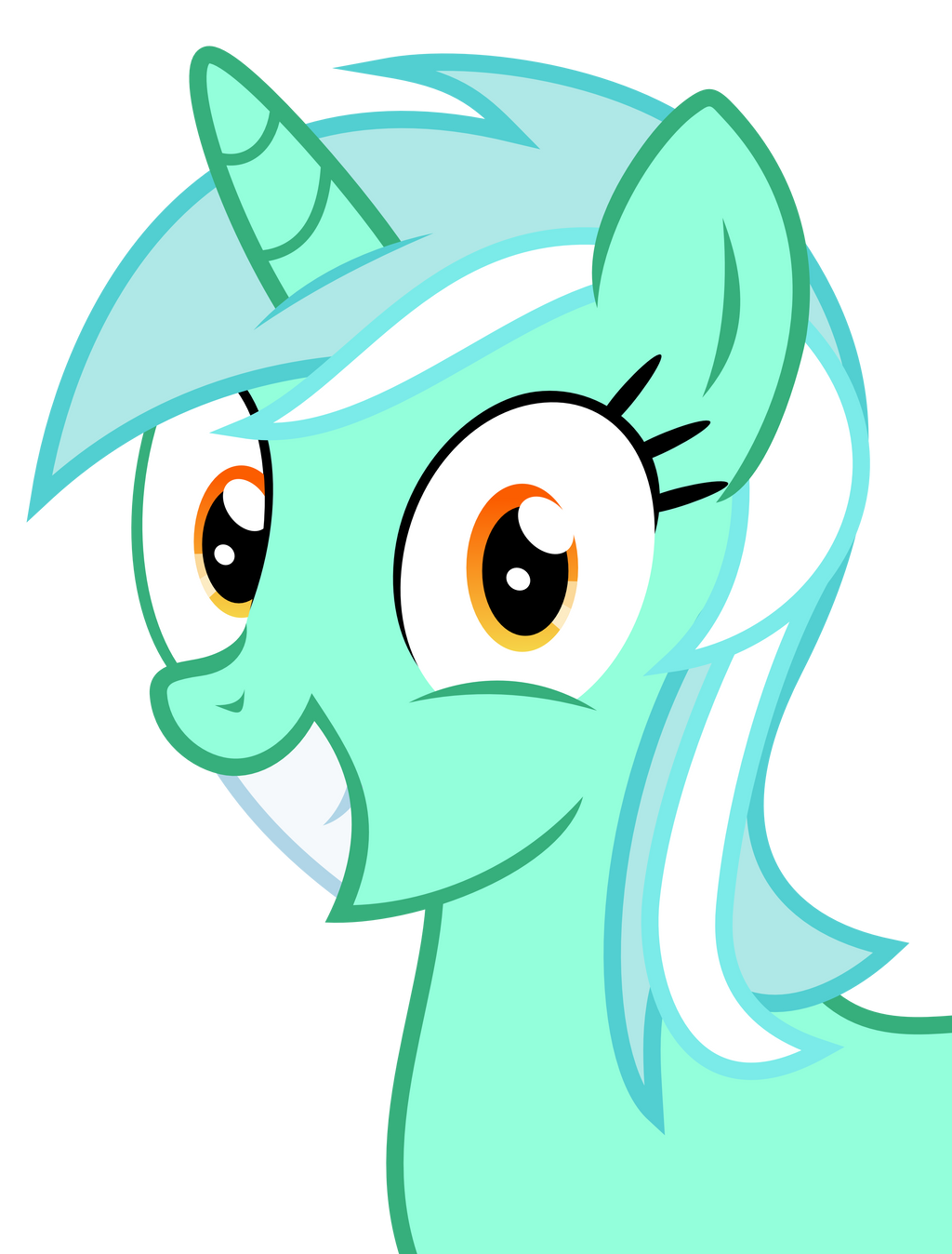 Overly happy Lyra by The-Smiling-Pony