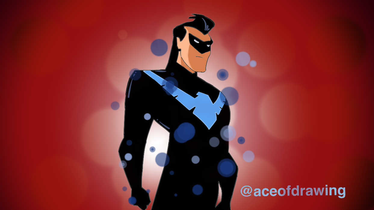 Nightwing from Batman the animated series by Aceofdrawing on DeviantArt