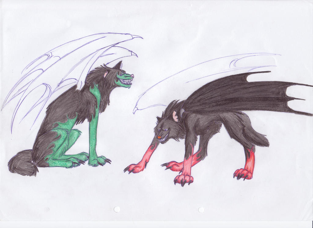 Demon Wolves By Kagurishiba21 On Deviantart Demon Wolves By Kagurishiba21 On Deviantart