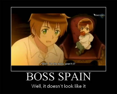 Boss Spain and ChibiRomano Motivational Poster