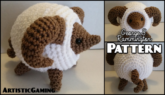 Fluffy Ram - Crochet Pattern by GamerKirei