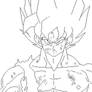 SSJ Goku Lineart