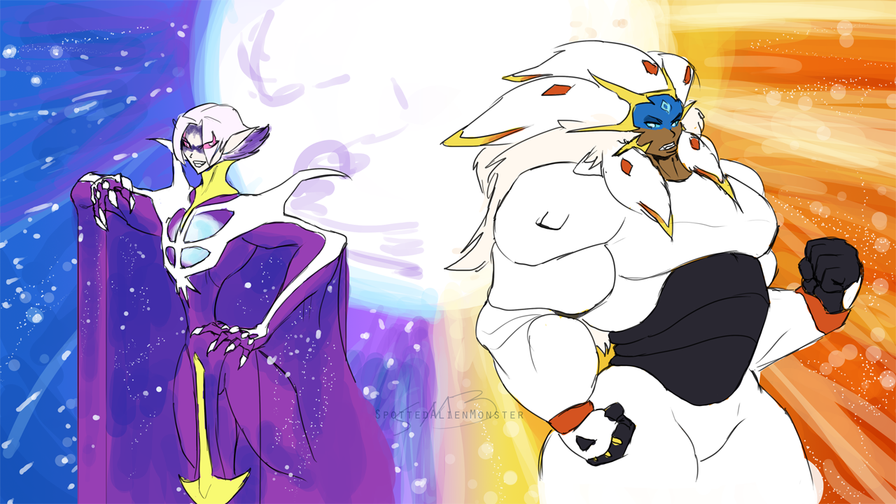 Solgaleo and Lunala by PedroLarez on DeviantArt