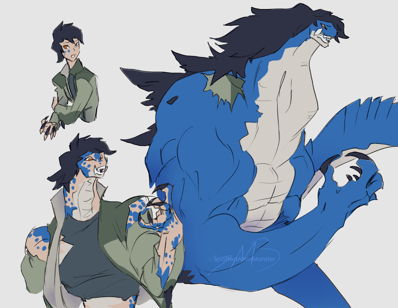 Monster TF Nov 29th, 2022 by SpottedAlienMonster on DeviantArt