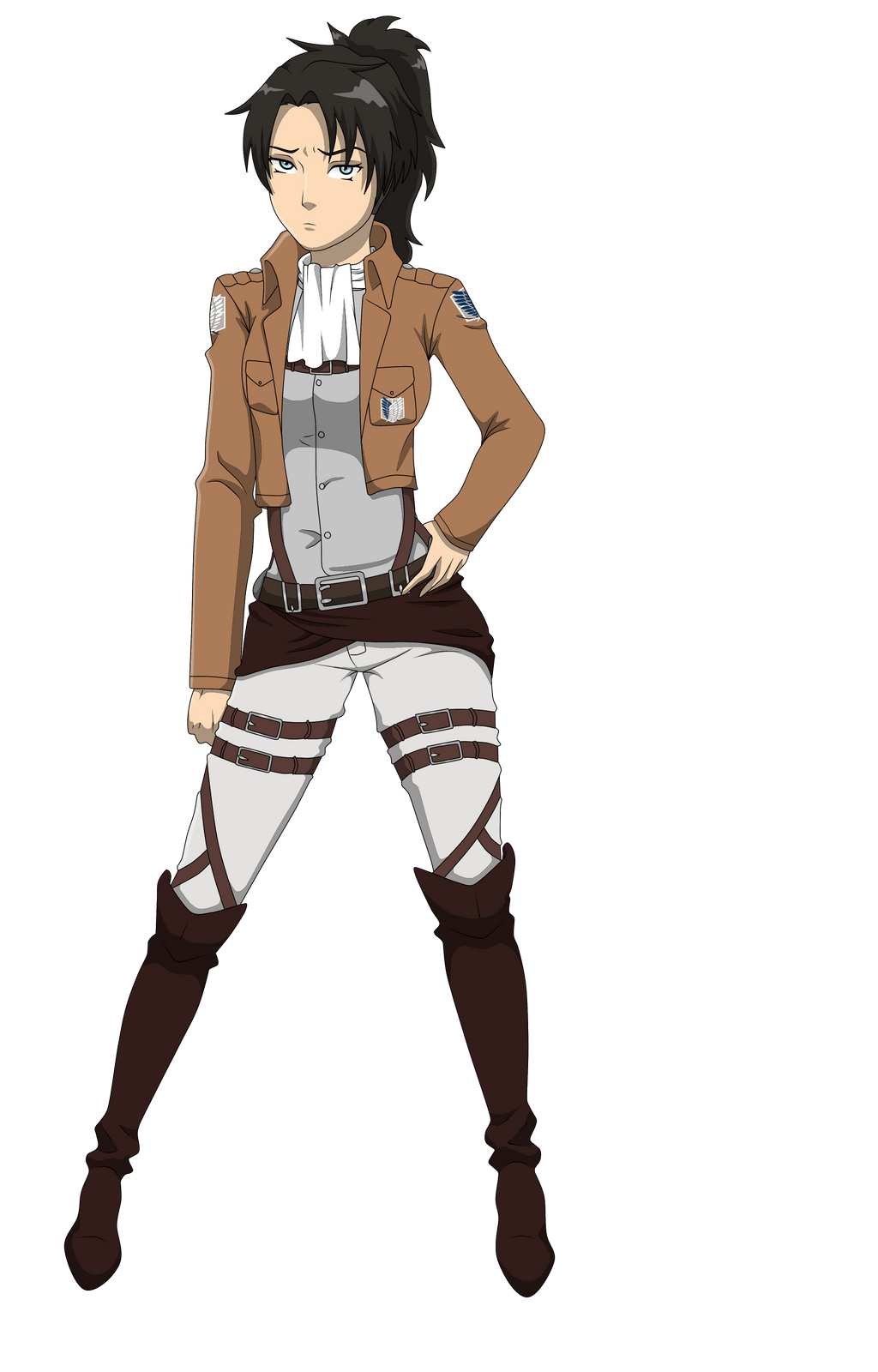 Female Levi by TwoEye on DeviantArt