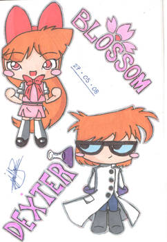 Blossom and Dexter CHIBI