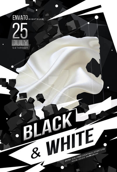 Black and White Party Flyer