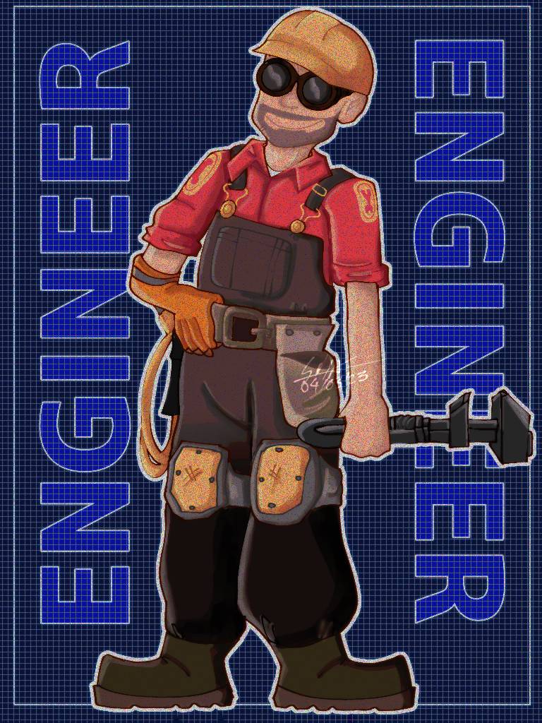 Tf2 Engineer Machine Engineer - TF2 by LuckisHere on DeviantArt