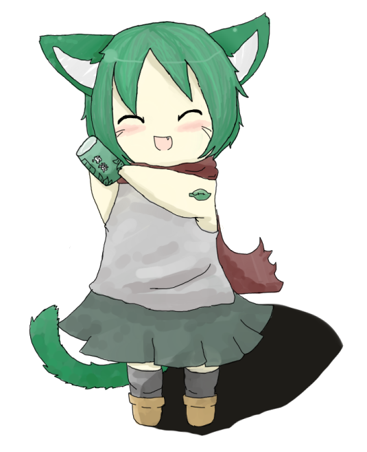 Green Tea Neko by DeathbySake on DeviantArt