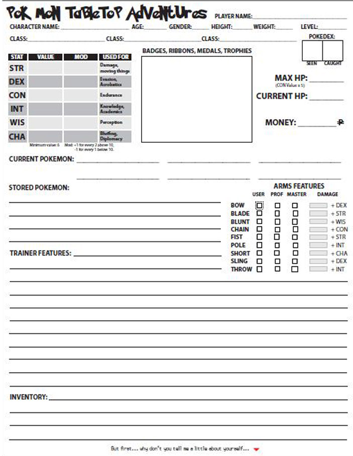 Players Handbook Pokemon Tabletop Adventure, PDF, Pokémon