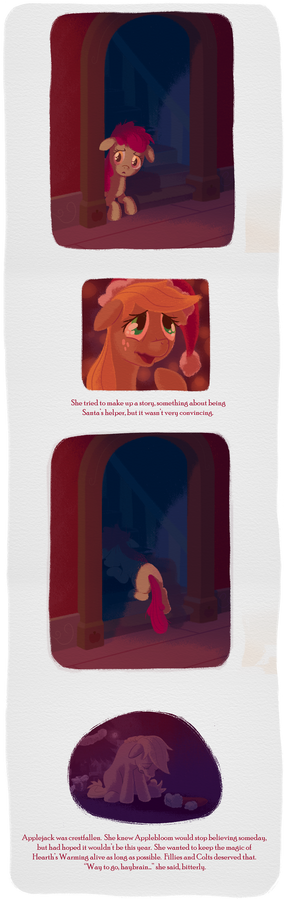To Applebloom, From Santa Hooves page 4