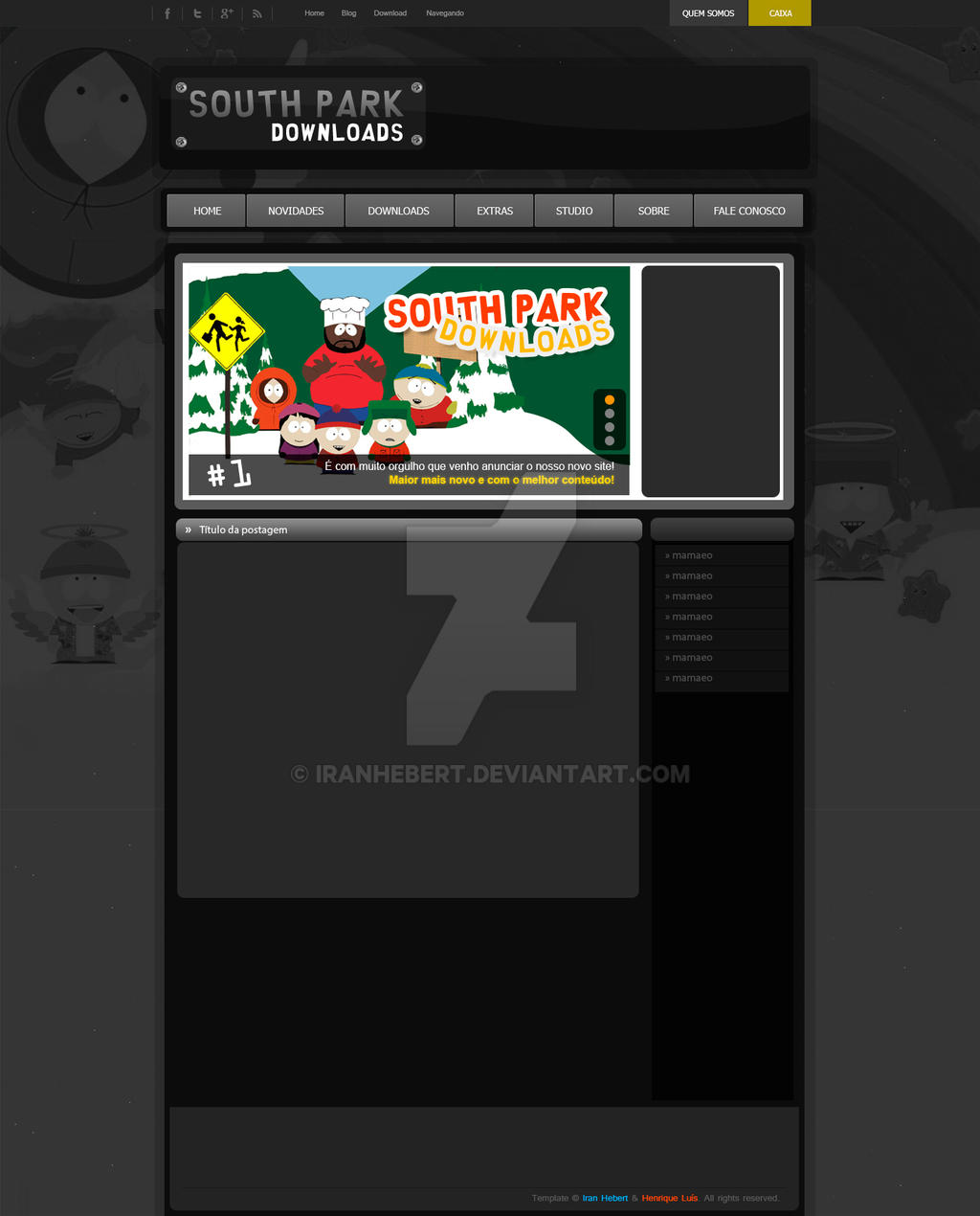 Template Southpark by IranHebert on DeviantArt