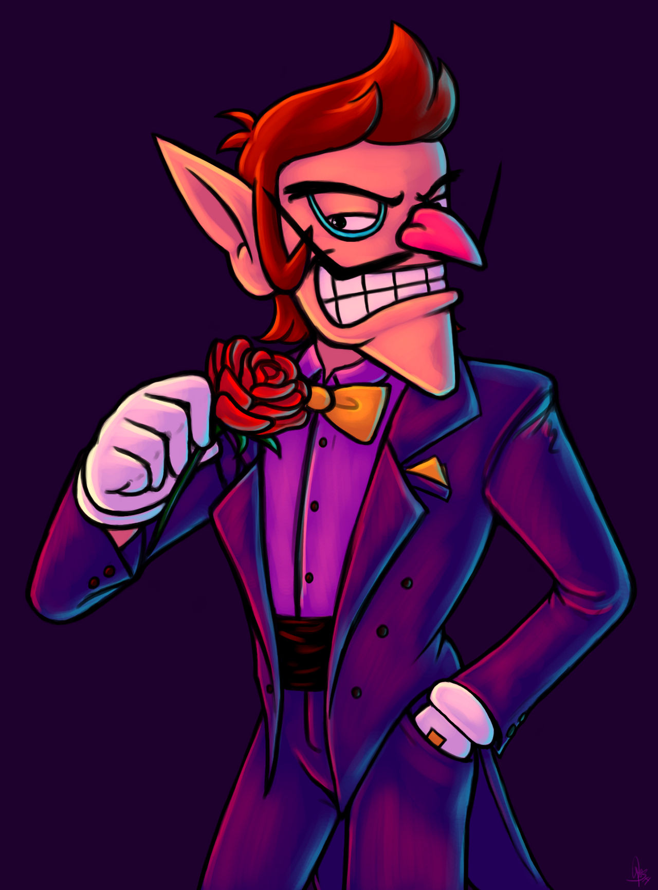 Snazzy Waluigi by Astral-Agonoficus
