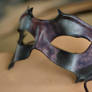 Black and Purple Leather Mask