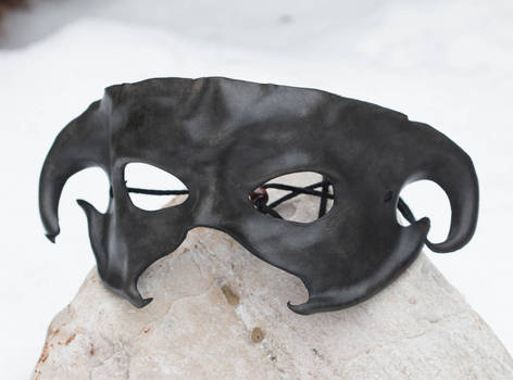 Demon Horned Leather Masquerade Masks
