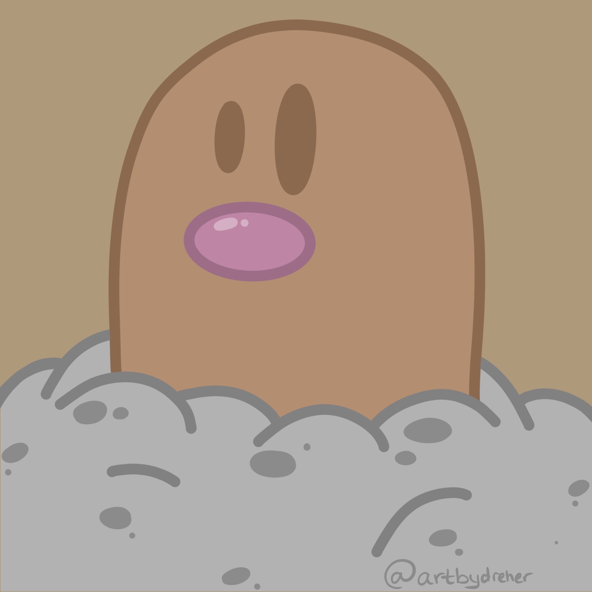 Diglett (Pokmon fanart) by ArtByDreher on DeviantArt