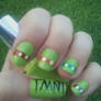 Ninja Turtle Nail Art