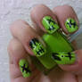 Frankenstein Nail Art