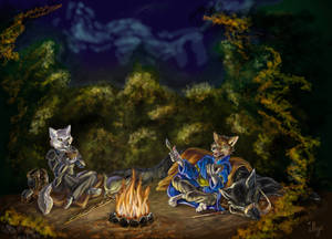 Wolfy Campfire