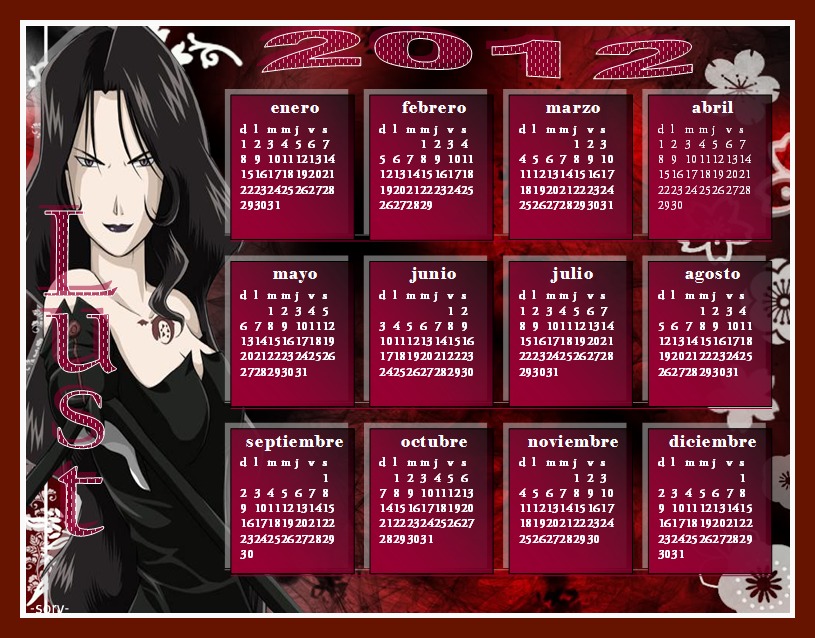 Lust Calendar 2012