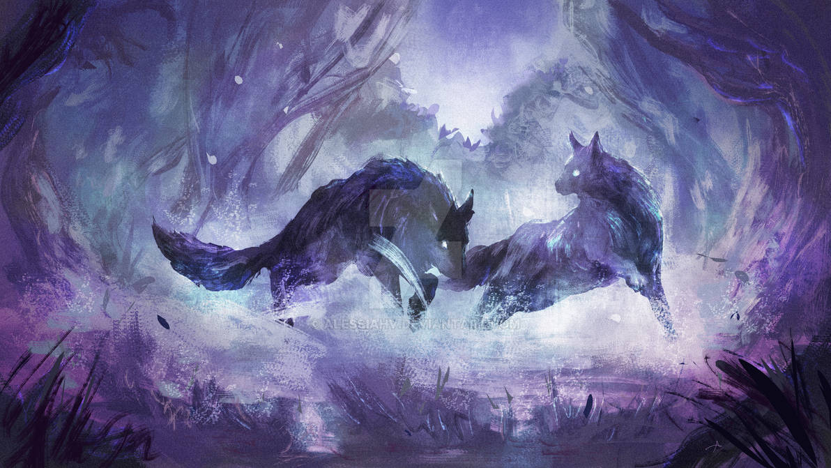 TWO WOLVES by AlessiaHV on DeviantArt