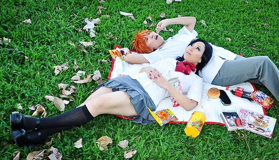 Ichigo and Rukia Picnic Fun